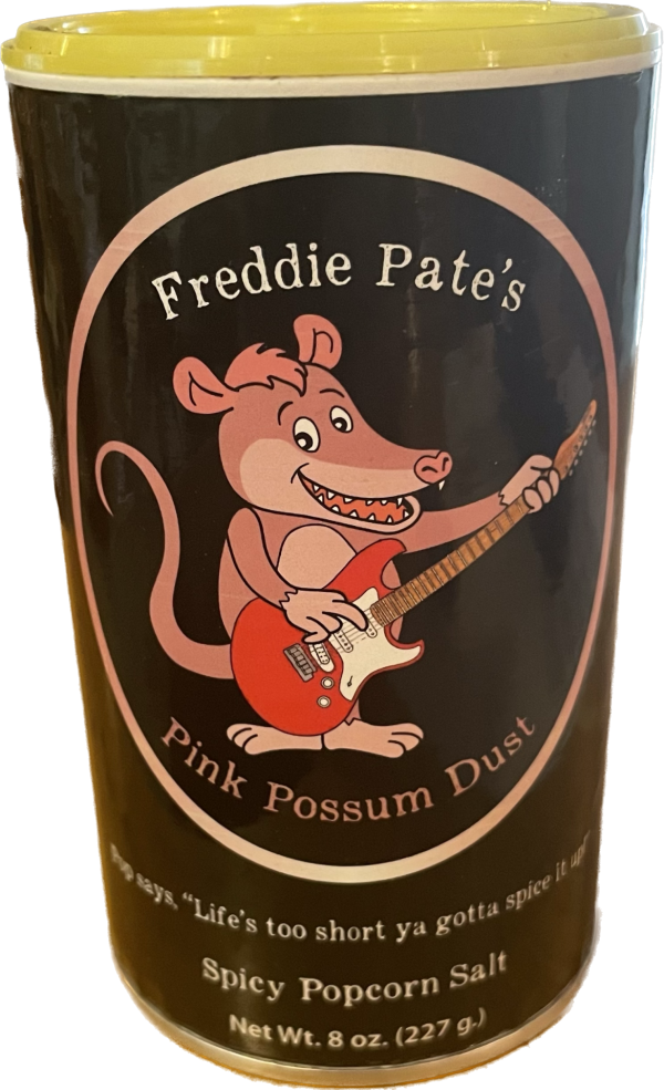 Freddie Pate's Pink Possum Dust Spicy Popcorn Salt